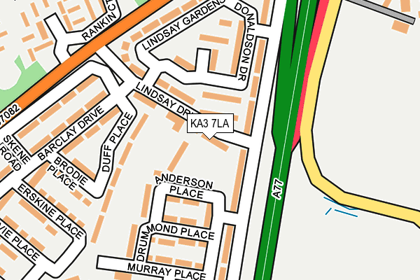 KA3 7LA map - OS OpenMap – Local (Ordnance Survey)