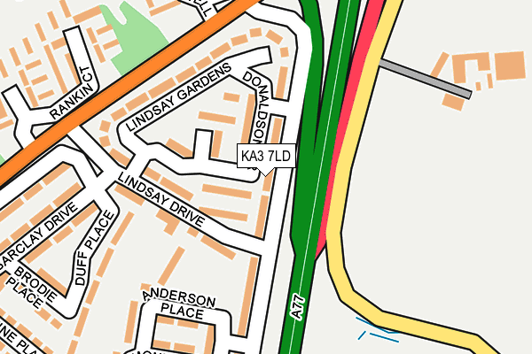 KA3 7LD map - OS OpenMap – Local (Ordnance Survey)