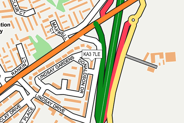 KA3 7LE map - OS OpenMap – Local (Ordnance Survey)