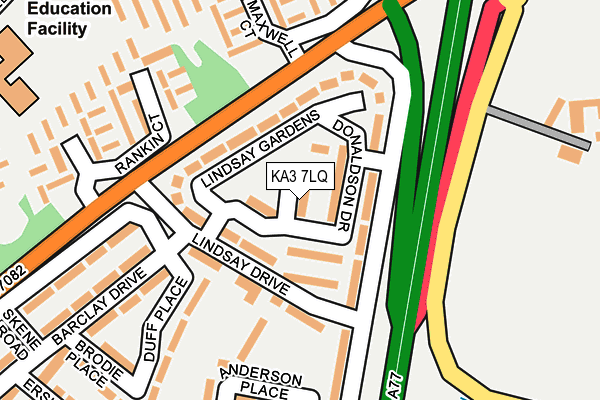 KA3 7LQ map - OS OpenMap – Local (Ordnance Survey)