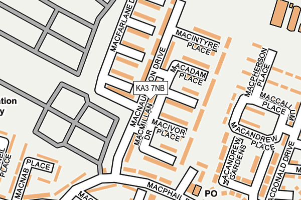 KA3 7NB map - OS OpenMap – Local (Ordnance Survey)