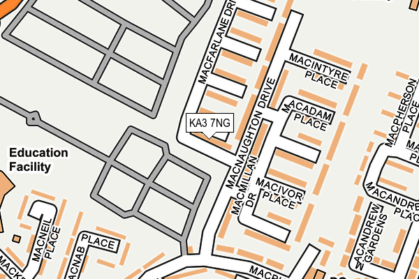 KA3 7NG map - OS OpenMap – Local (Ordnance Survey)