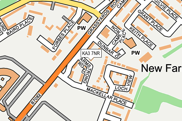 KA3 7NR map - OS OpenMap – Local (Ordnance Survey)