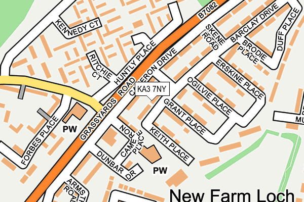 KA3 7NY map - OS OpenMap – Local (Ordnance Survey)