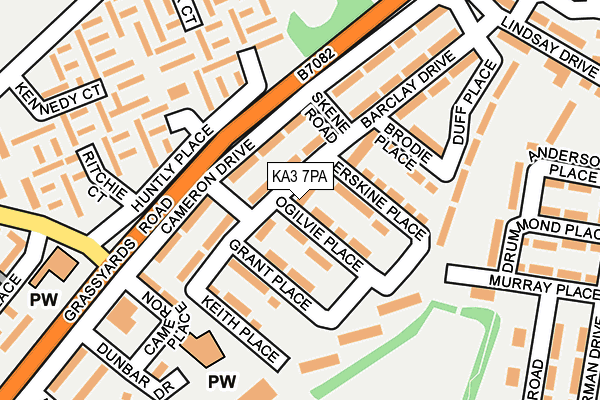 KA3 7PA map - OS OpenMap – Local (Ordnance Survey)