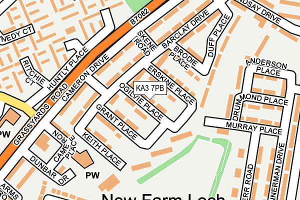 KA3 7PB map - OS OpenMap – Local (Ordnance Survey)