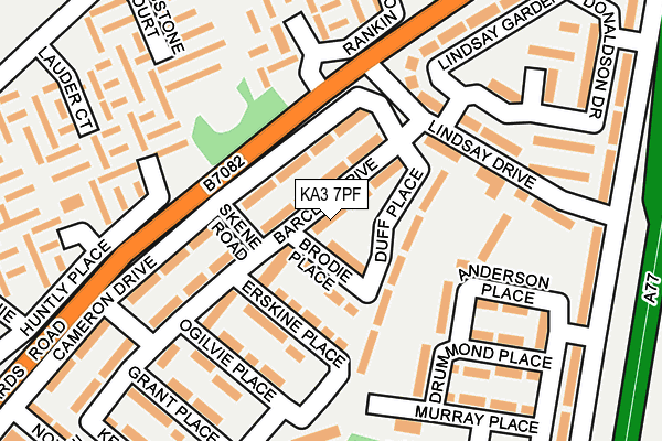 KA3 7PF map - OS OpenMap – Local (Ordnance Survey)