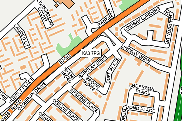 KA3 7PG map - OS OpenMap – Local (Ordnance Survey)