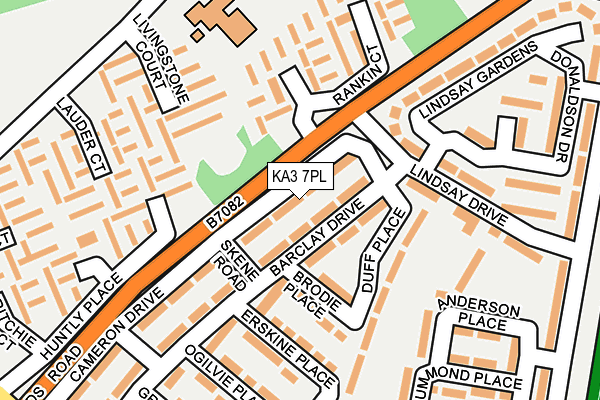 KA3 7PL map - OS OpenMap – Local (Ordnance Survey)