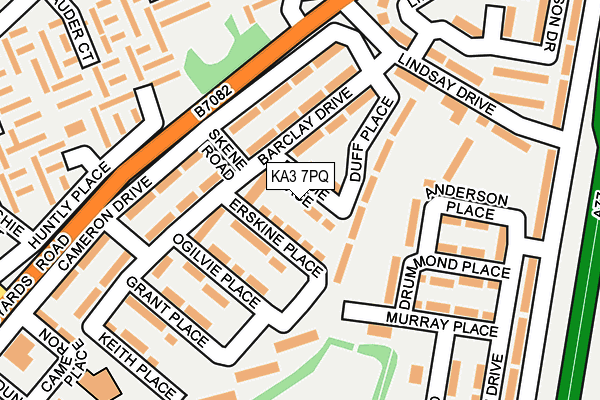 KA3 7PQ map - OS OpenMap – Local (Ordnance Survey)