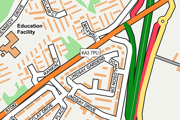 KA3 7PU map - OS OpenMap – Local (Ordnance Survey)