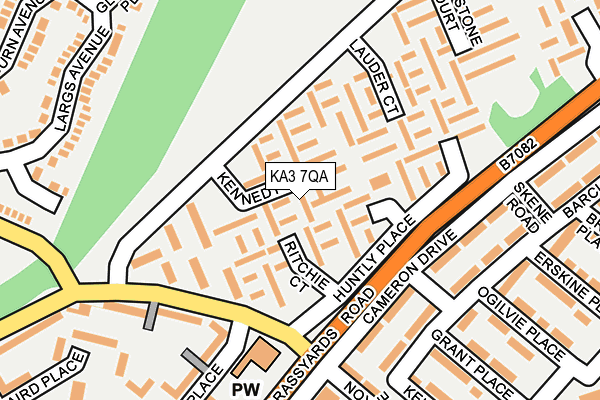 KA3 7QA map - OS OpenMap – Local (Ordnance Survey)