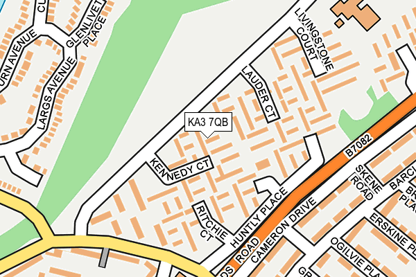 KA3 7QB map - OS OpenMap – Local (Ordnance Survey)