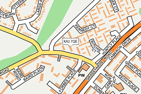 KA3 7QE map - OS OpenMap – Local (Ordnance Survey)