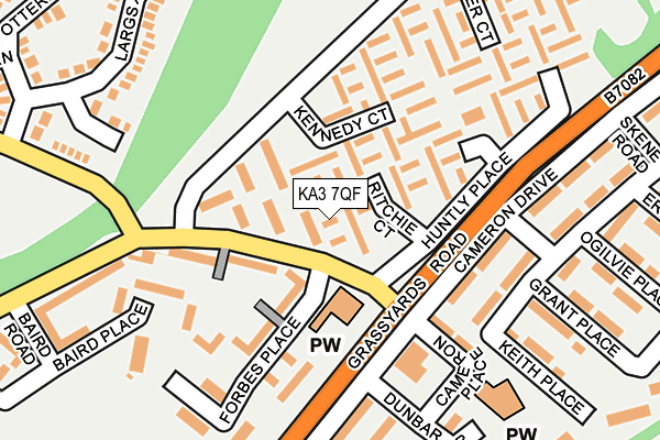KA3 7QF map - OS OpenMap – Local (Ordnance Survey)