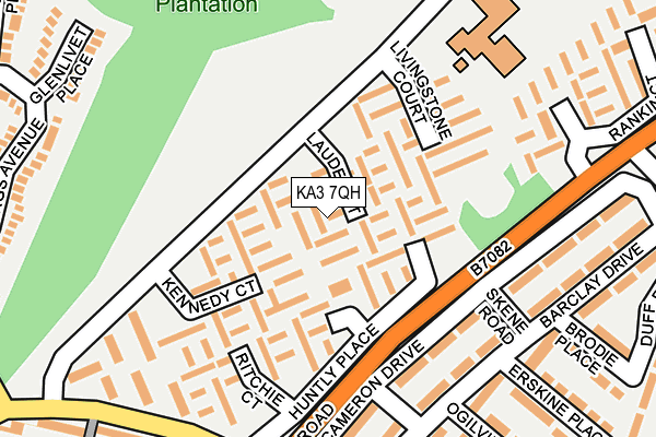 KA3 7QH map - OS OpenMap – Local (Ordnance Survey)
