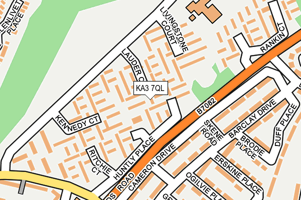 KA3 7QL map - OS OpenMap – Local (Ordnance Survey)