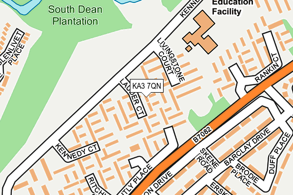 KA3 7QN map - OS OpenMap – Local (Ordnance Survey)