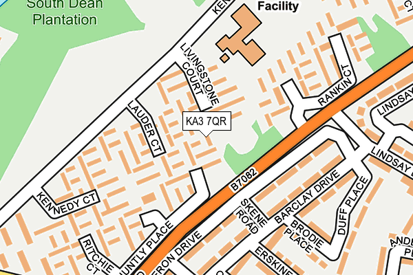 KA3 7QR map - OS OpenMap – Local (Ordnance Survey)