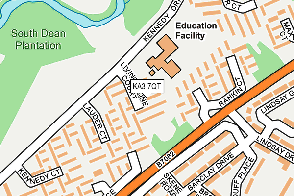KA3 7QT map - OS OpenMap – Local (Ordnance Survey)