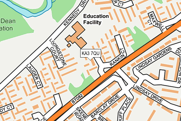 KA3 7QU map - OS OpenMap – Local (Ordnance Survey)