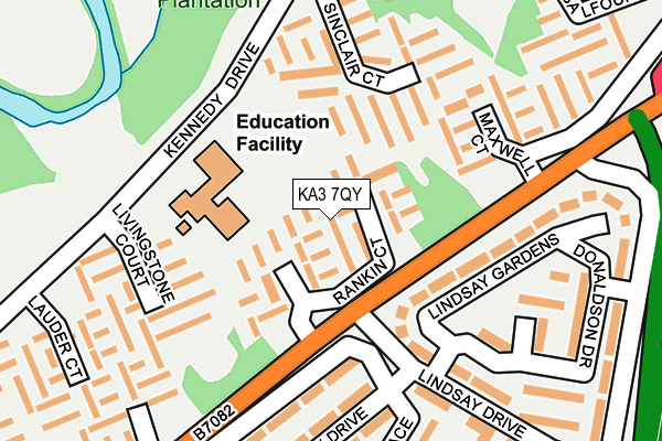 KA3 7QY map - OS OpenMap – Local (Ordnance Survey)