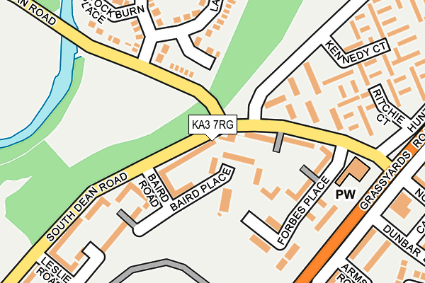 KA3 7RG map - OS OpenMap – Local (Ordnance Survey)