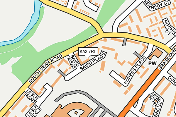 KA3 7RL map - OS OpenMap – Local (Ordnance Survey)