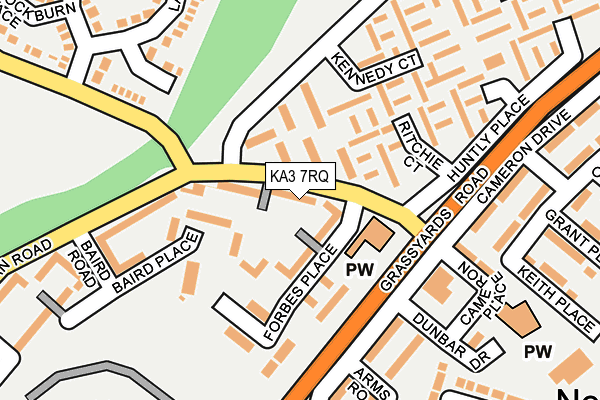 KA3 7RQ map - OS OpenMap – Local (Ordnance Survey)