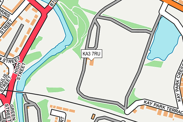 KA3 7RU map - OS OpenMap – Local (Ordnance Survey)