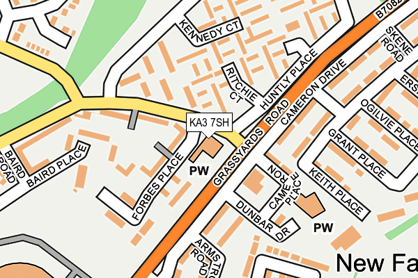 KA3 7SH map - OS OpenMap – Local (Ordnance Survey)