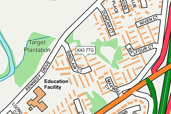 KA3 7TG map - OS OpenMap – Local (Ordnance Survey)