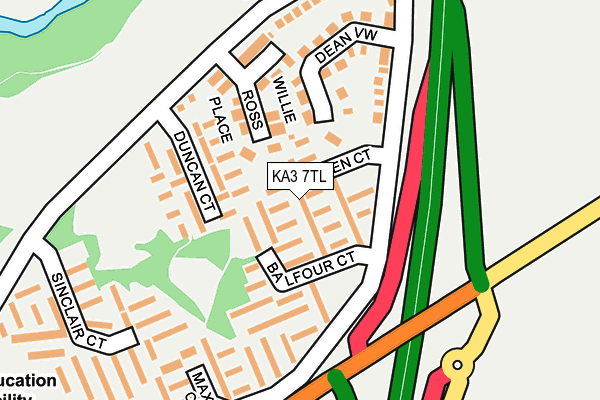 KA3 7TL map - OS OpenMap – Local (Ordnance Survey)