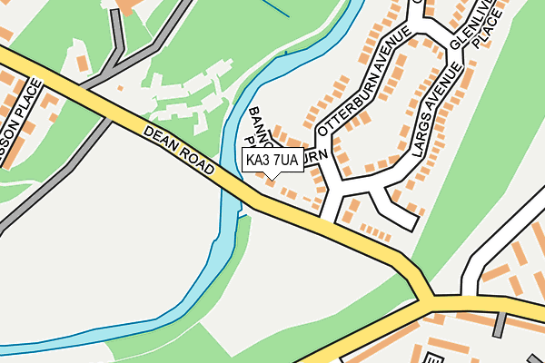KA3 7UA map - OS OpenMap – Local (Ordnance Survey)