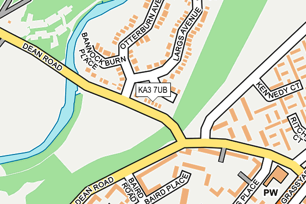 KA3 7UB map - OS OpenMap – Local (Ordnance Survey)