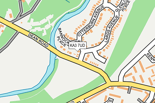KA3 7UD map - OS OpenMap – Local (Ordnance Survey)