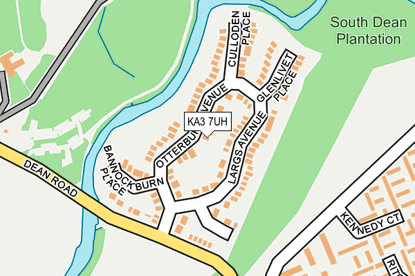 KA3 7UH map - OS OpenMap – Local (Ordnance Survey)