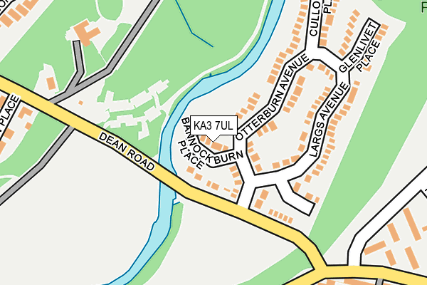KA3 7UL map - OS OpenMap – Local (Ordnance Survey)