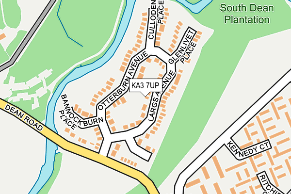KA3 7UP map - OS OpenMap – Local (Ordnance Survey)