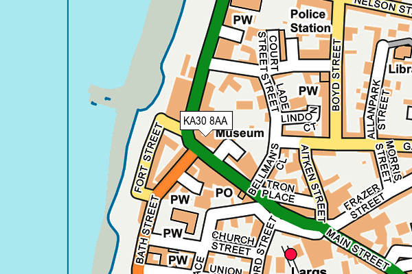 KA30 8AA map - OS OpenMap – Local (Ordnance Survey)