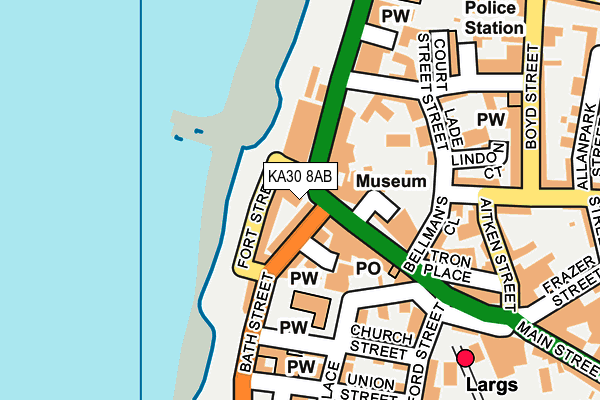 KA30 8AB map - OS OpenMap – Local (Ordnance Survey)