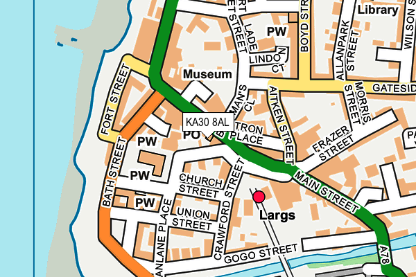 KA30 8AL map - OS OpenMap – Local (Ordnance Survey)