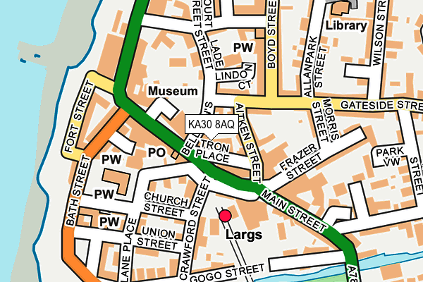 KA30 8AQ map - OS OpenMap – Local (Ordnance Survey)