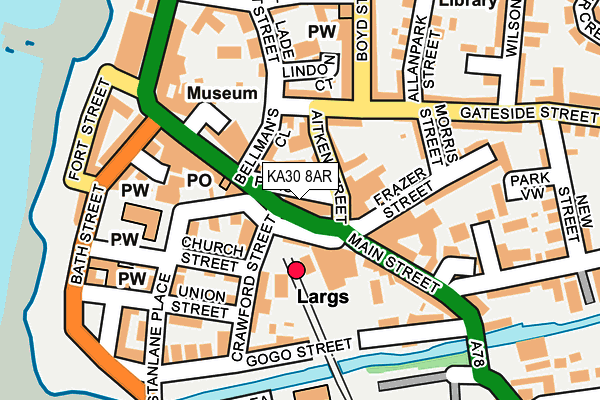 KA30 8AR map - OS OpenMap – Local (Ordnance Survey)