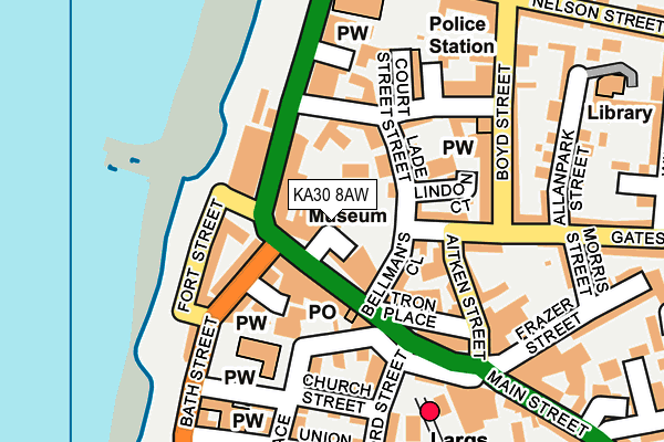 KA30 8AW map - OS OpenMap – Local (Ordnance Survey)