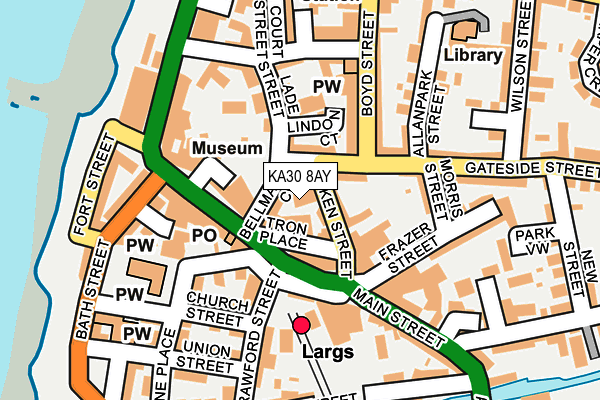 KA30 8AY map - OS OpenMap – Local (Ordnance Survey)