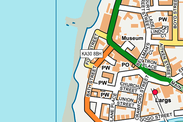 KA30 8BH map - OS OpenMap – Local (Ordnance Survey)