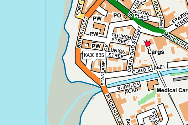 KA30 8BS map - OS OpenMap – Local (Ordnance Survey)