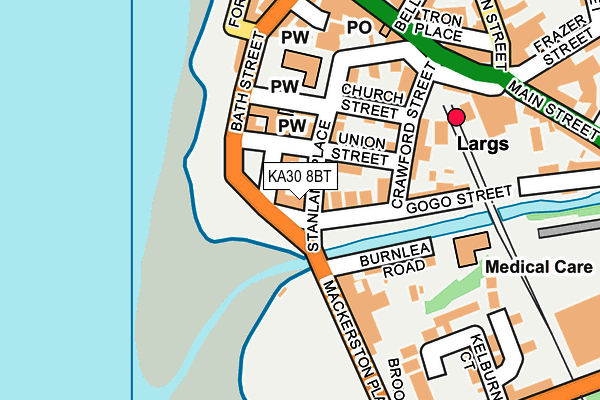 KA30 8BT map - OS OpenMap – Local (Ordnance Survey)