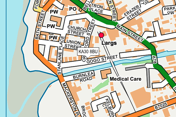 KA30 8BU map - OS OpenMap – Local (Ordnance Survey)